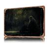 Harpist in the Forest D Texture Metal Poster Customized Wall Art Tin Sign Gift for Mancave Custom Plate Home Decoration Gaming