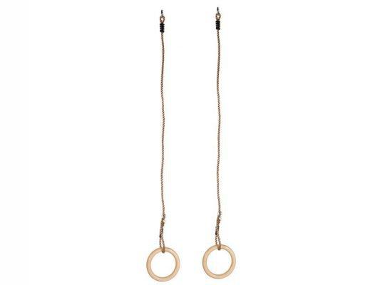 wooden gymnastic hoops