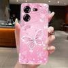 For Techno Pova 5 LH7n 5Pro LH8n Phone Case Tecno Pova 5 Pro Case Clear Luxury Fashion Butterfly Flowers Soft TPU Silicone Cover