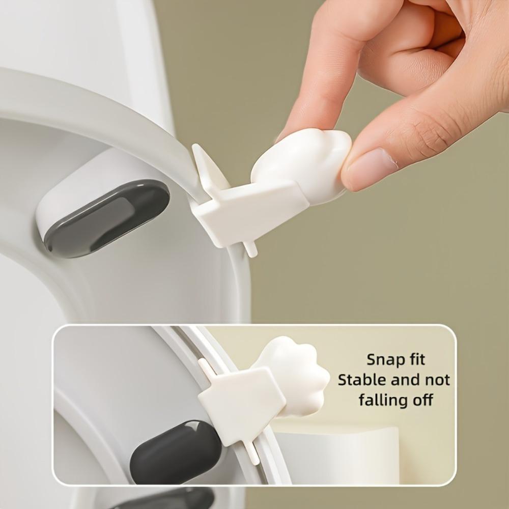 1Set/2pcs Contactless Toilet Seat Lift Handle, Hand-free Tool, for Lifting Toilet Seat Cushion in Bathroom