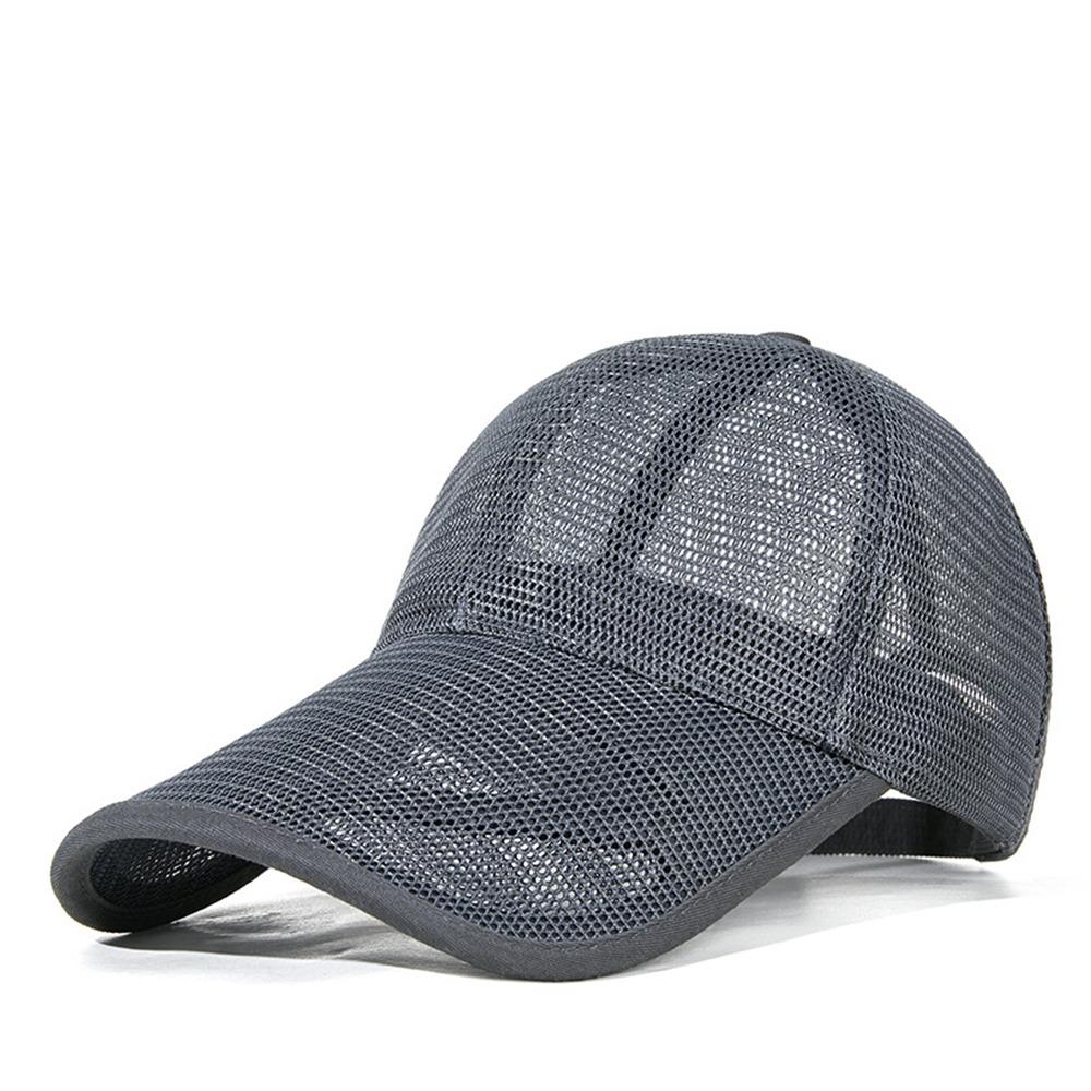 Adjustable Men Snapback Hat Quick-dry Sports Mesh Caps Trucker Cap Mesh Baseball Cap  Unisex