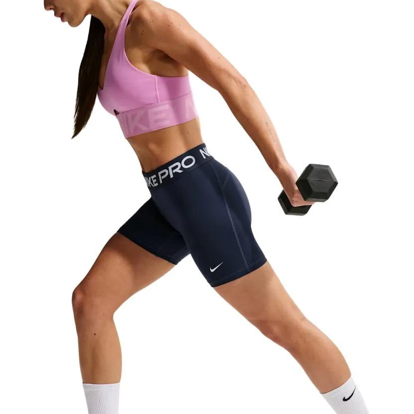 Nike Pro 365 Women's 5" Mid-Rise Shorts (Unisex) Sports Shorts 24352750 | Midnight Navy / white