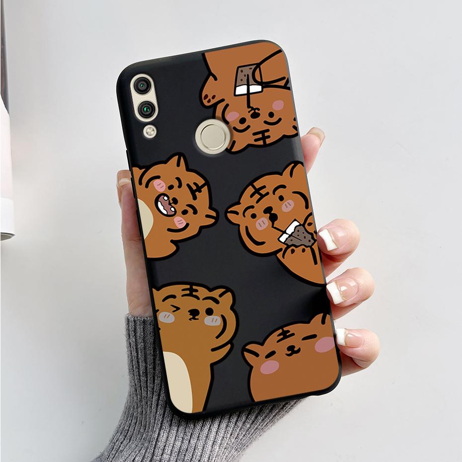 For Huawei Honor 8X Case Honor 8A 8C 8S Cover Cute Rabbit Panda Painted Soft TPU Phone Case For Honor 8A 8C 8S 8X Honor8X Fundas