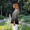 Women's V-neck 3/4 Sleeve Printed Cardigan