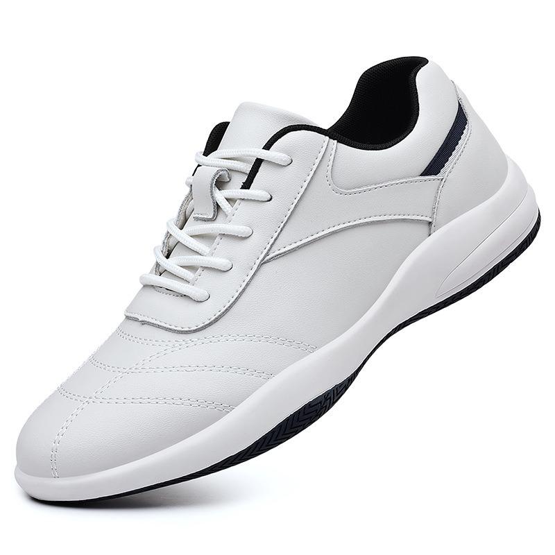 Men's shoes new leather breathable sports casual shoes light versatile board shoes trendy shoes fashion white shoes