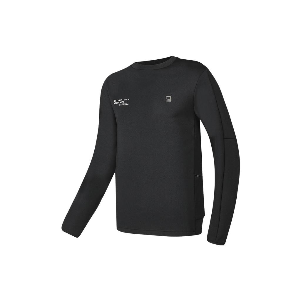 New FILA Sweatshirt Men's Pitch Black A11M341210F-BK