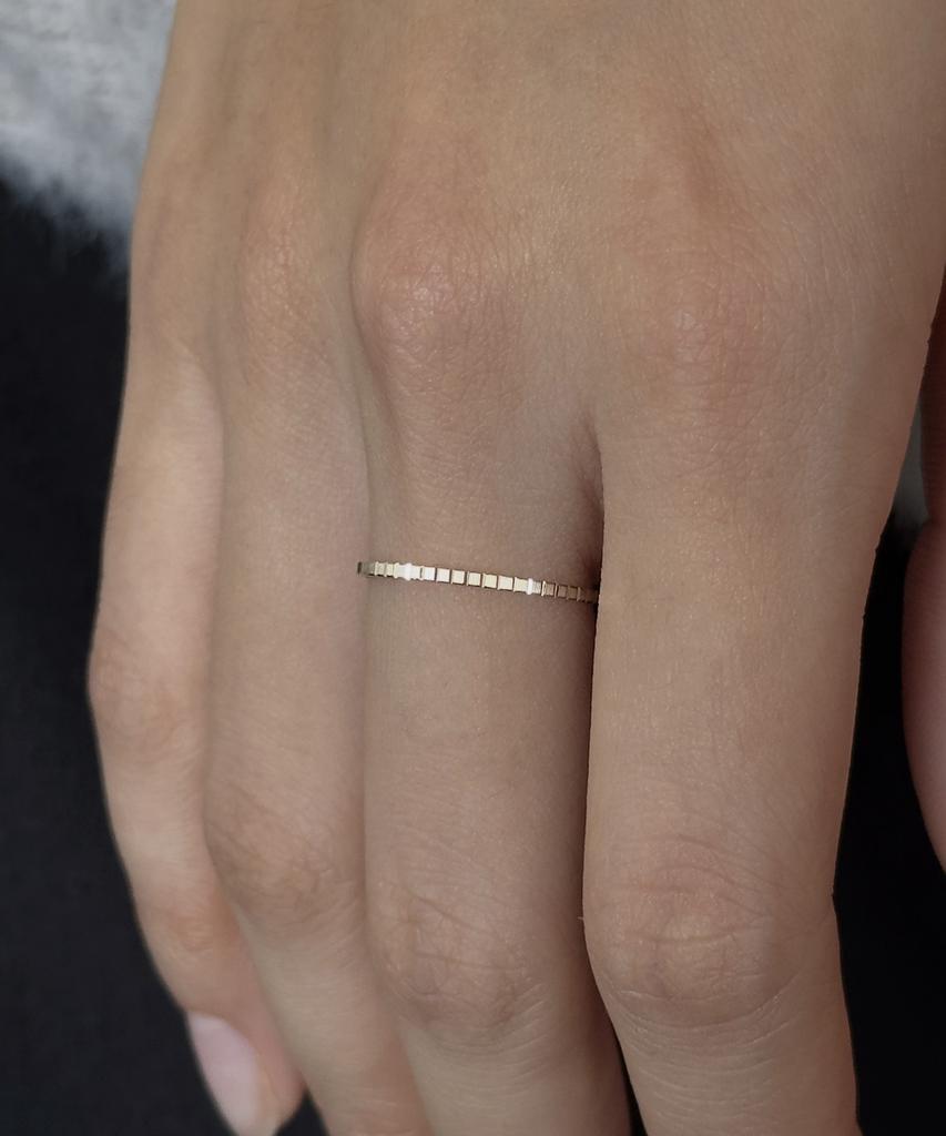 Faye 14K Fine Cube Ring (D Type)