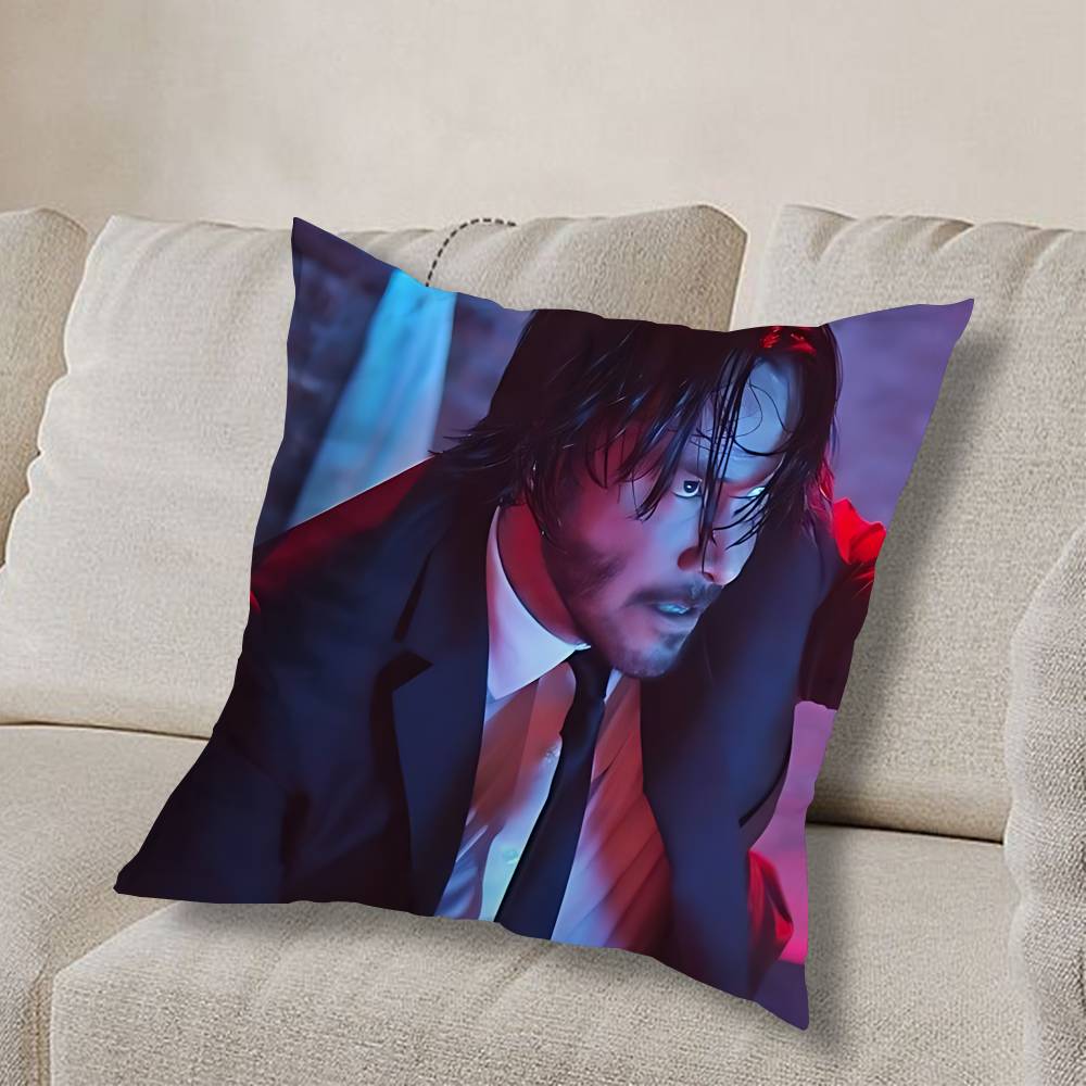 top assassin J-John Wick Pillow Case Sofa Living Room Bedroom Headboard Backrest Cushion Square Cushion Nap Time