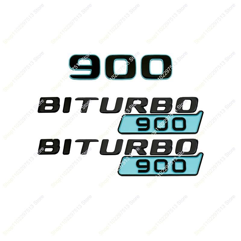 Glacier Blue ABS 700 800 900 ROCKET EDITIN BITURBO 700 800 900 Emblem Car Fender Trunk Sticker For G Class G700 G900 W463 W464