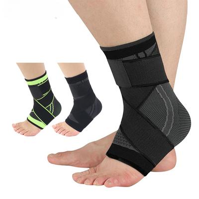 1Pcs  Ankle Brace Compression Sleeve with Adjustable Straps, Arch Support   Foot Stabilizer, Elastic Wrap for Plantar Fasciitis