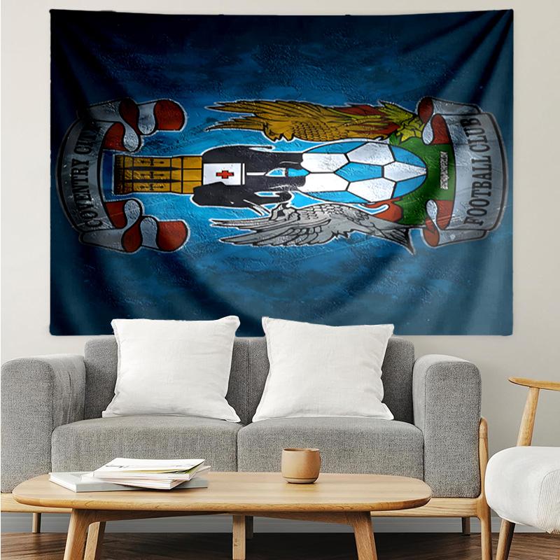 Newcastle United Crest Printed Printed Tapestry, for Bedroom,Livingroom, dormitory, Large Wall Decor, Fabric Decor Fan Birthday Gifts