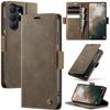 Business Magnetic Cards Solt Wallet Leather Case For Samsung S26 Ultra S25 Plus S24 S23 A36 A56 A17 A07 Pocket Kickstand Cover