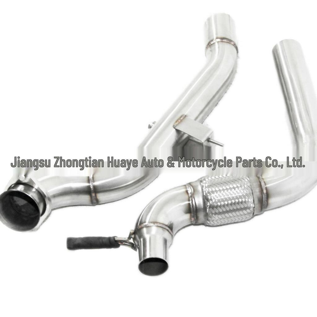 Stainless Steel Downpipe for 2015-2016 EcoBoost 2.3T Muffler Turbo