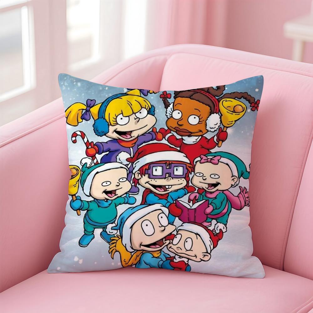 Cartoon R-RugratsS Kissenbezug Bequemer Wende-Kissenbezug Ideal für Auto Sofa Schlafzimmer & Mehr