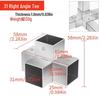 Stainless Steel Four-Way Tee Connector for Square Tubes - Weld-Free Fastener
