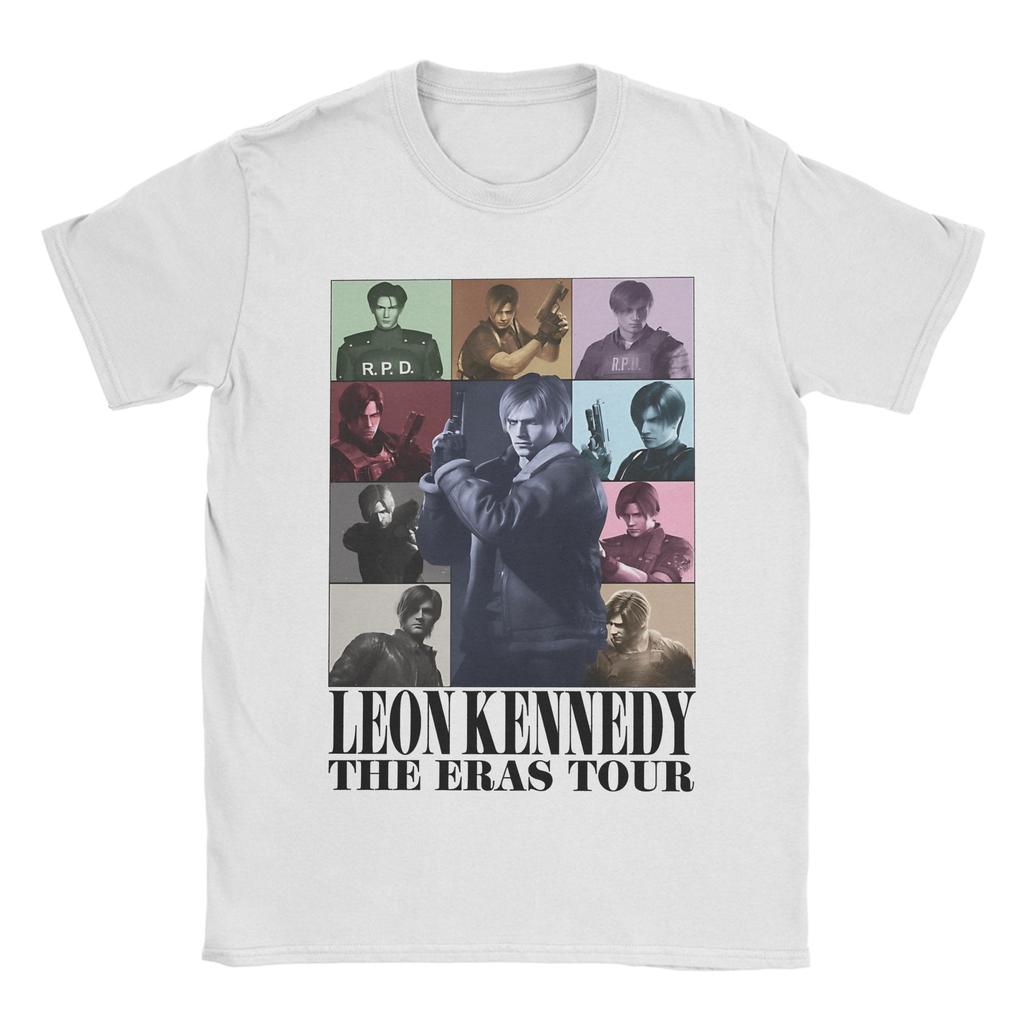 Leon Kennedy RE9 Cotton T Shirt For Adult Summer Y2K Basic T Shirts Comfortable Hip Hop Tee Shirt Oversize Loose Tops