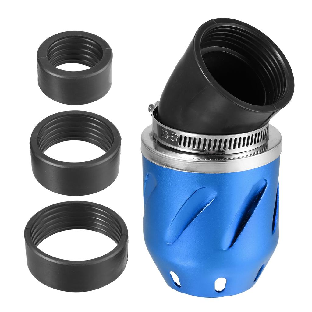 VekAuto Motorcycle Air Filter 26/35/42/48mm ID 140x700mm Motorcycle ATV Durable Aluminum Alloy Blue