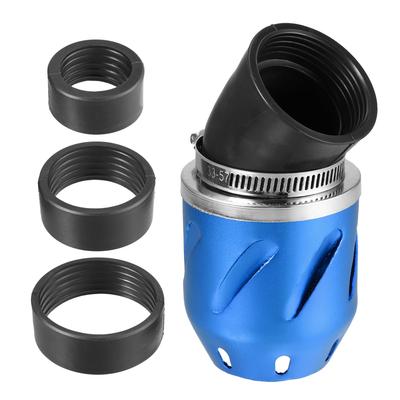 VekAuto Motorrad Luftfilter 26/35/42/48mm ID 140x700mm Motorrad ATV Langlebige Aluminiumlegierung Blau
