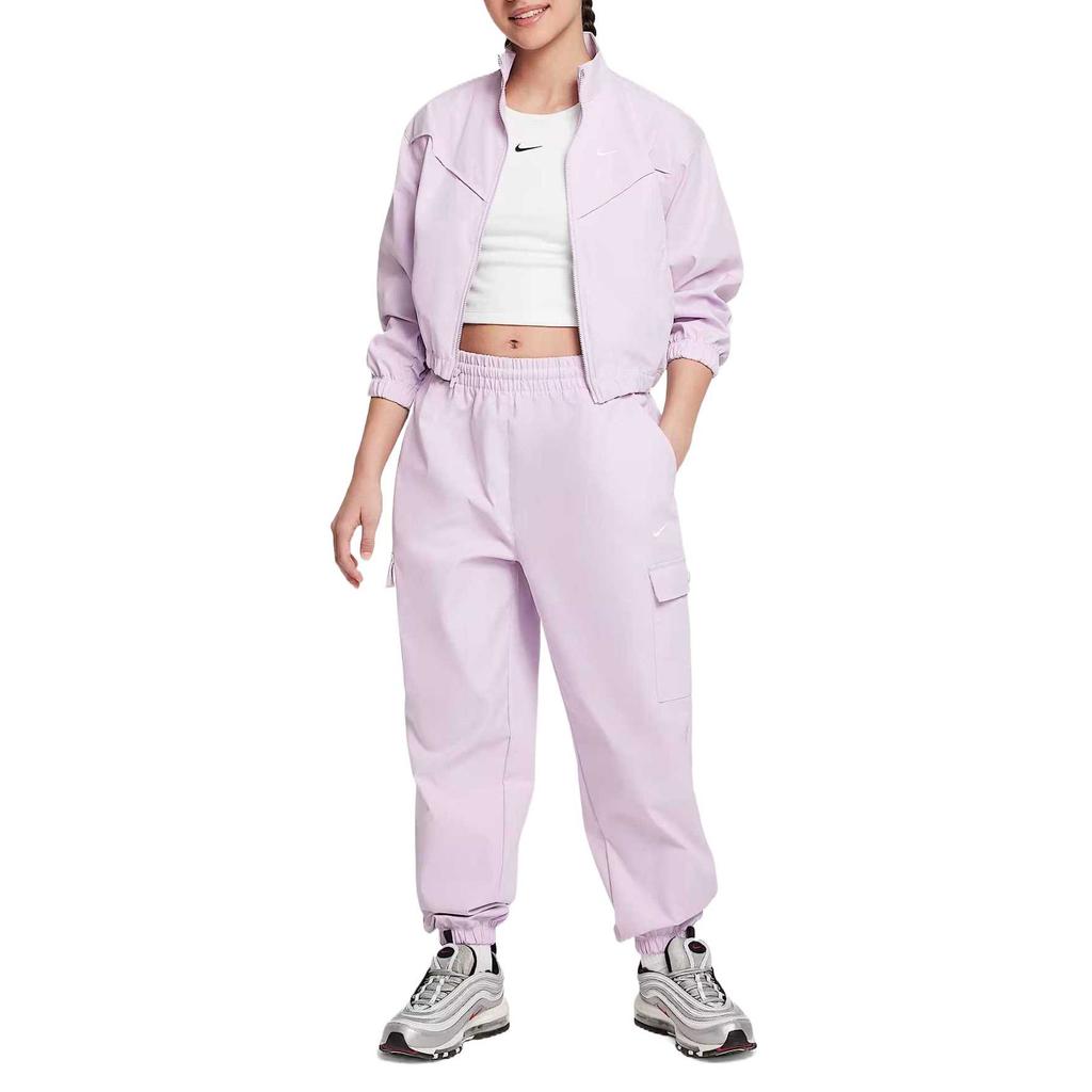 Nike Sportswear Waterproof Comfortable Versatile Simple Work Pants Kids bottoms FZ5554-537