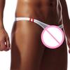 Breathable Seamless Ice Silk Men Briefs U Convex Low Waist Thong for Inside Wear