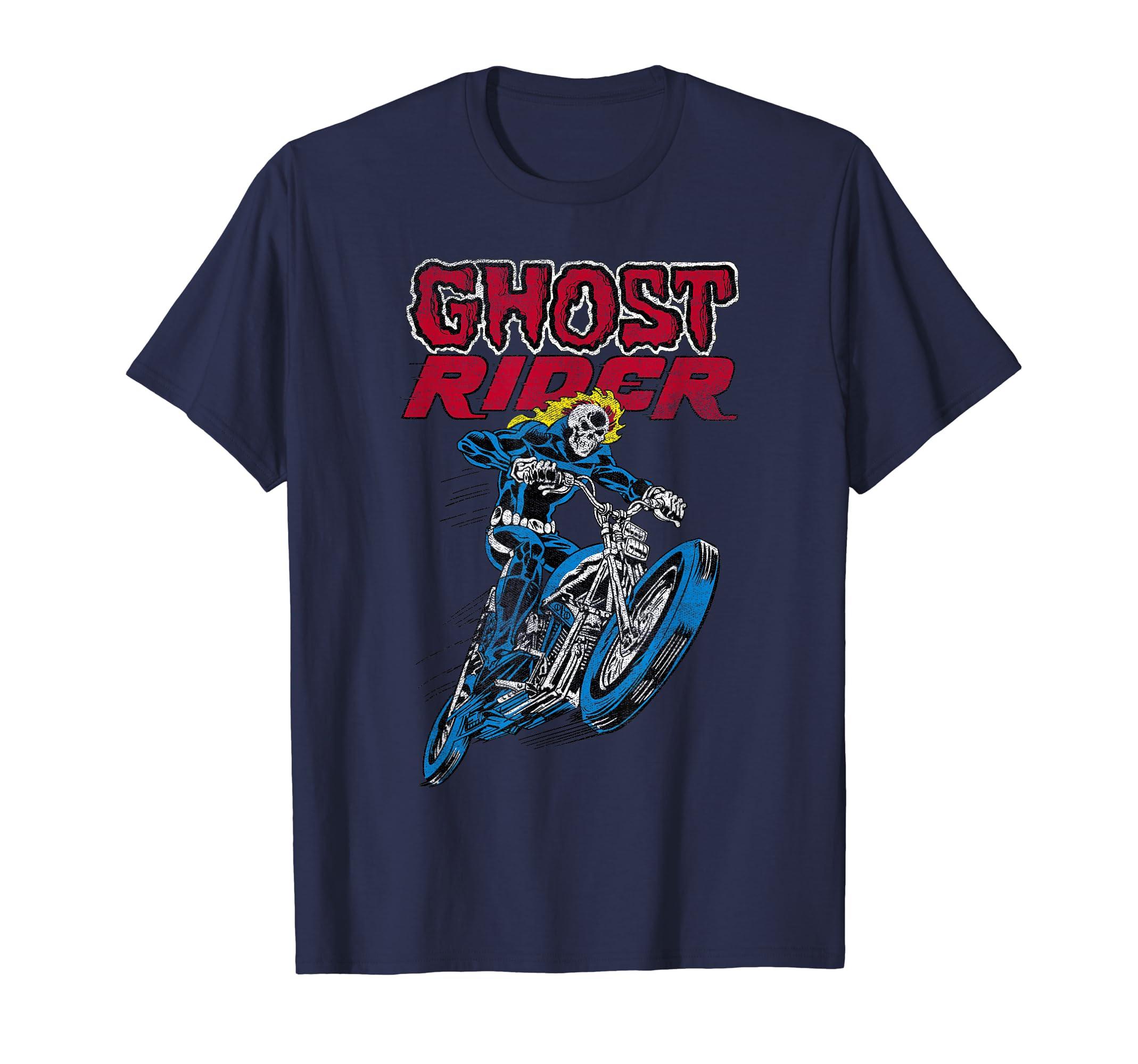 

Marvel Ghost Rider Vintage Motorcycle Comic Icon T-Shirt