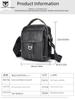 Captain Niu Men's Genuine Leather Crossbody Bag - Trendy, Casual, and Multifunctional