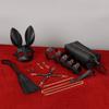 SM Couple Flirting PU Multi-piece Combination Set Bondage Restraints Breast Clip Hand Foot Cuffs Mask Manufacturer