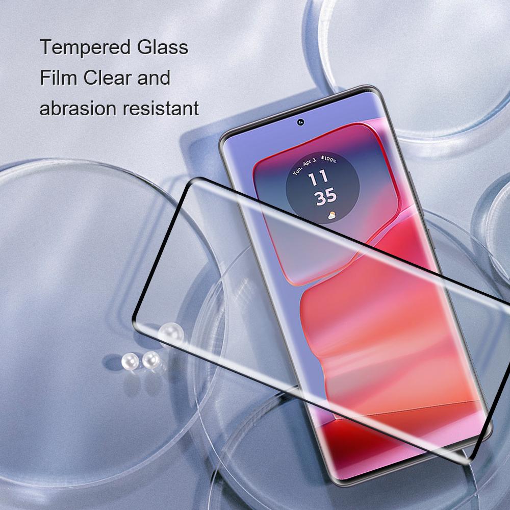 AMORUS Displayschutzfolie für Edge 60 5G/60 Pro 5G/60 Fusion 5G/60s 5G/50 5G/50 Pro 5G ,3D Gebogene Hartglasfolie