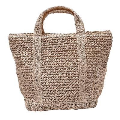 2819 Lightweight Paper Mini Tote Bag EU Deli Pannier [Rootote] Hand-knitted (Pink)