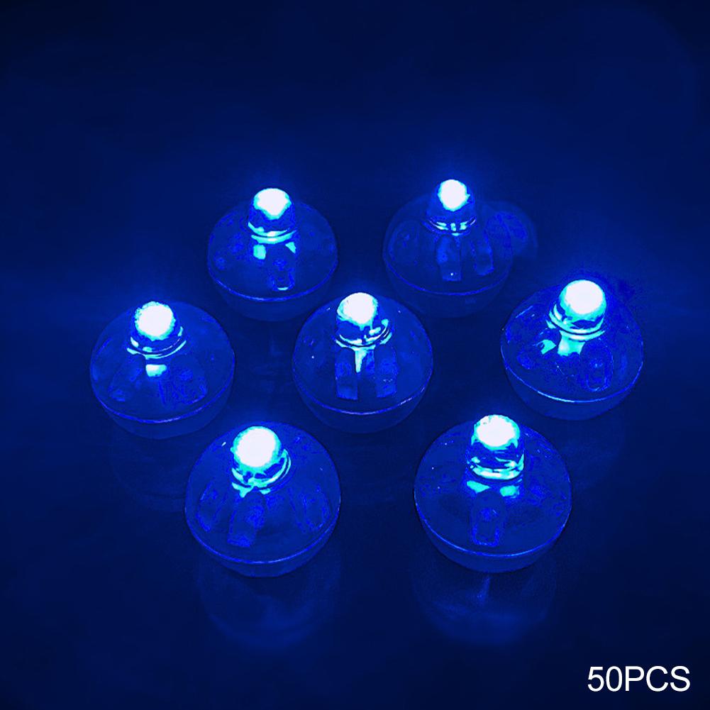 50pcs Round Balloon Lights LED Flash Colorful Luminous Lamps Mini Tumbler Ball Light For Christmas Wedding Party Decoration