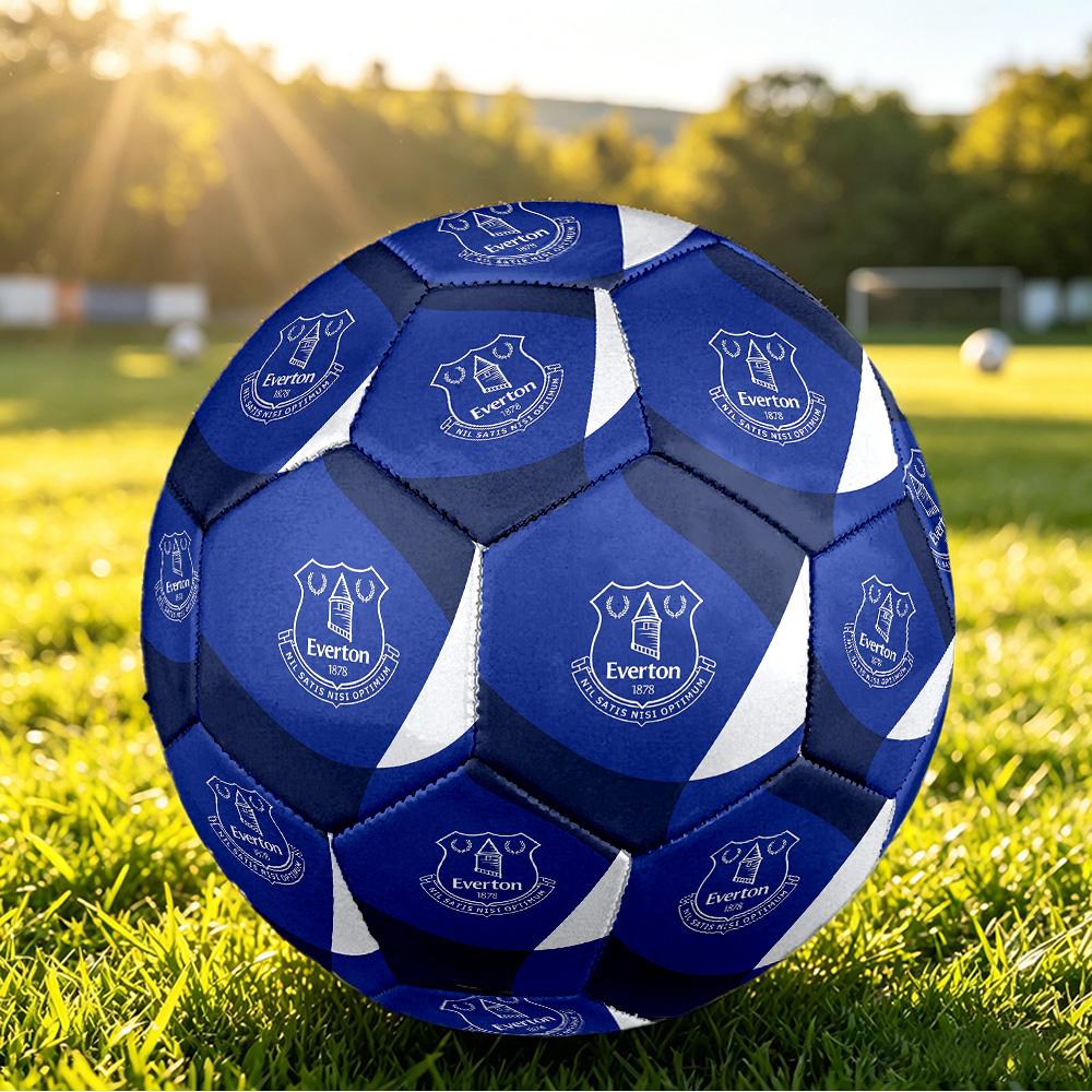 Balón de Fútbol Estampado del Everton Talla 5, Balón de Fútbol Antideslizante para Partido de Adultos, Souvenir para Aficionados al Fútbol