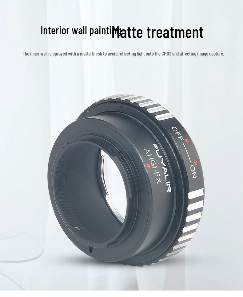 AIG-FX Lens Adapter: Compatible with Nikon G/D-mount Lenses for Fujifilm X-series Cameras.