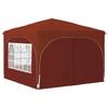 Pop Up Party Tent 290 X 290 X 245 Cm Terracotta