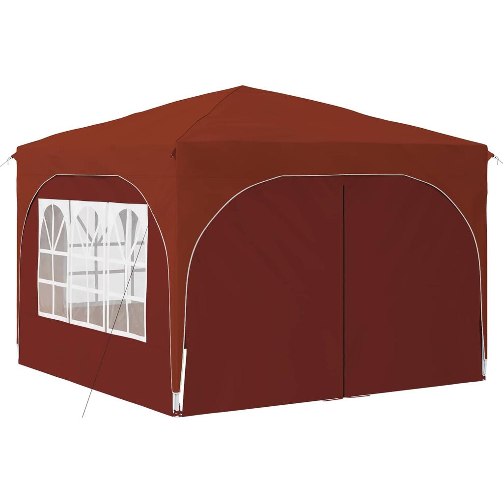 Pop Up Party Tent 290 X 290 X 245 Cm Terracotta