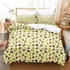 Personality Aggretsuko Anime Bedding Set New Soft Duvet Cover Pillowcases Cute Red Panda Print Bed Set for Kids Adults Bedroom D