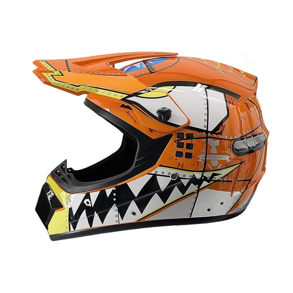 Motorcycle Helmet Off-Road Racing Riding Helmet ABS Breathable Mountain Bike Helmet Color Off-Road Helmet