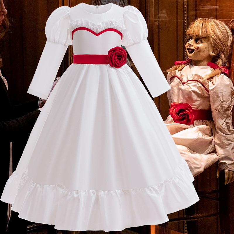 The Conjuring 4 Annabelle Dětské princeznovské šaty Pro Halloween Cosplay A Párty