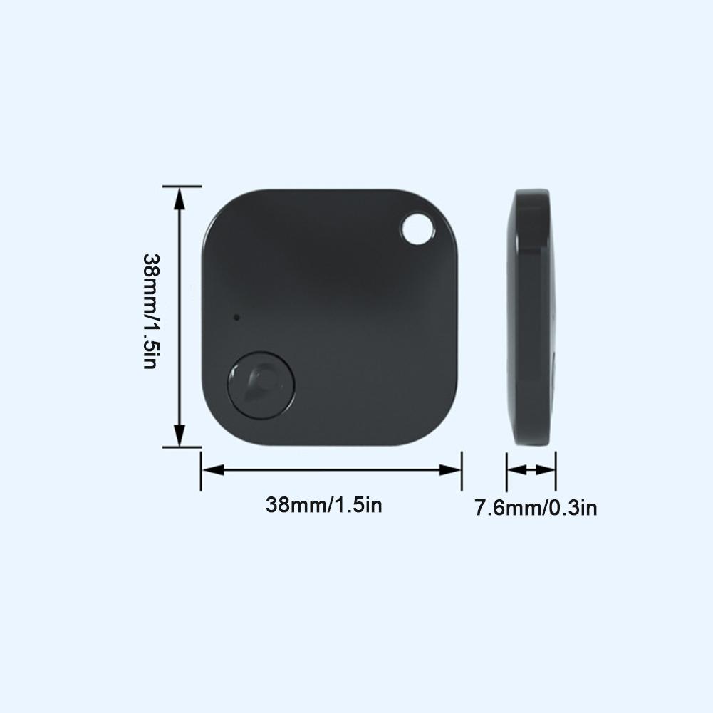 1PC Square Bluetooth Object Finder Locator Key Bag Mobile Phone Smart Bidirectional Alarm Tracker For IIS And Android