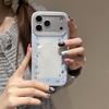 Silver Glitter Snowflake Stars iPhone 17 Pro Max Dual-Layer Case for Apple 16/15/14.