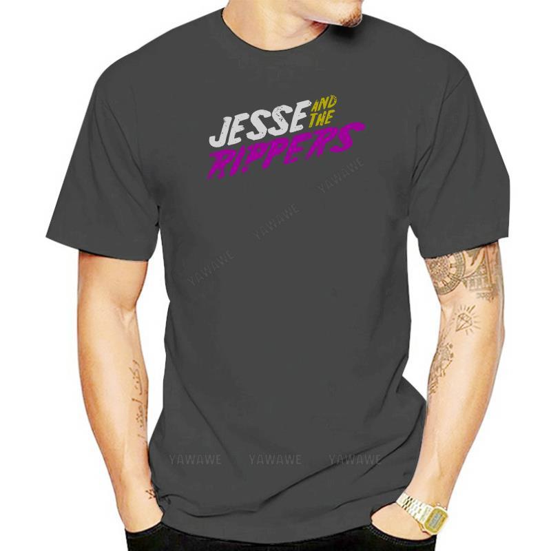 Brand man teeshirt JESSE AND THE RIPPERS TSHIRT Full Katsopolis Band Music Barry April House Design T Shirt MenS short sleeve S
