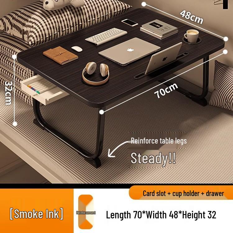 Foldable Bedside Laptop Table for Dormitory or Bay Window