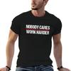 Retro Vintage Nobody Cares Work Harder Tshirt All Match Basic Short Sleeve Top