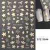 Nail Art Stickers New Chinese Style Butterfly Cat Eye Butterfly Beads Adhesive Nail Stickers