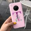 For Huawei Y9a 2020 Case 6.63'' Cute 26 Letters Cover Case For Huawei Y9a Y 9a Soft TPU Fundas HuaweiY9a Shockproof Phone Bumper