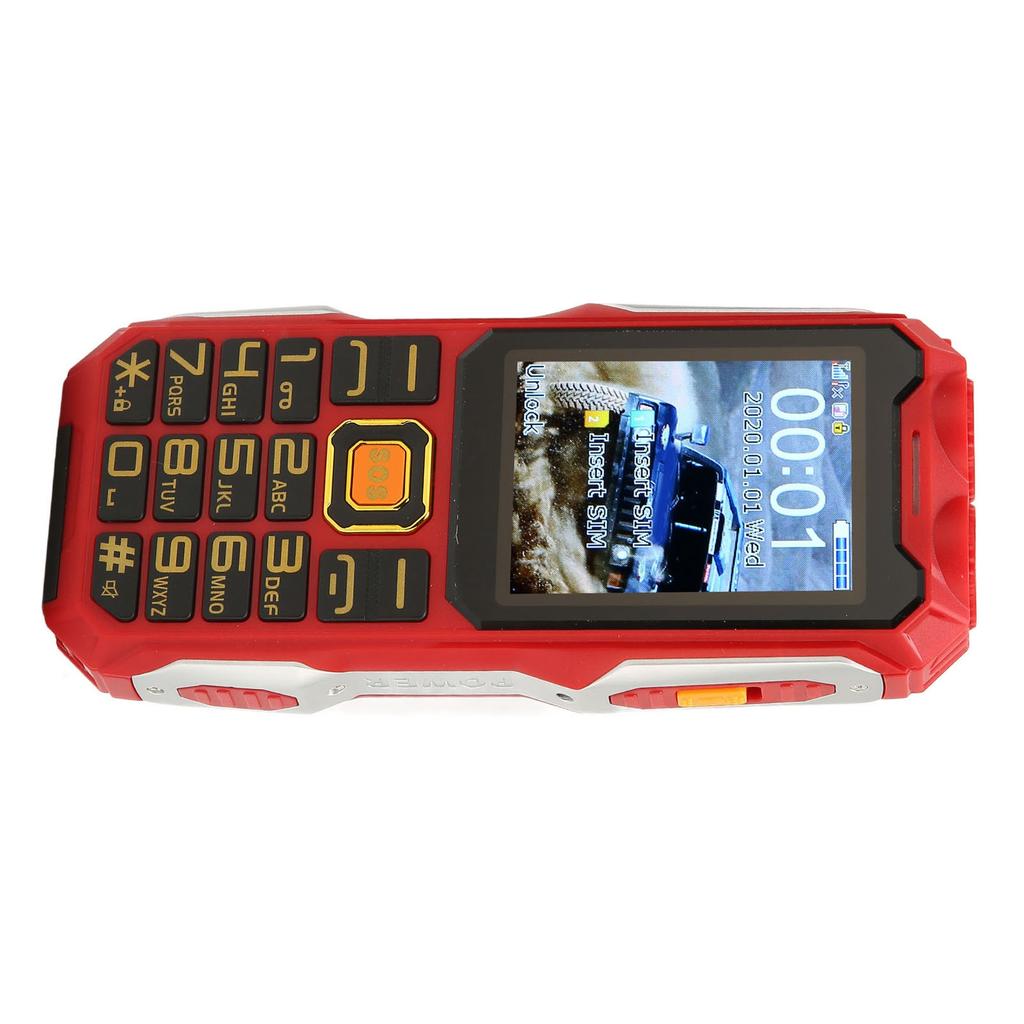 2G Unlocked Phone Multifunctional Dual SIM Cell Phone Big Button 16800mAh Battery Retro Phone for Seniors