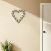 Heart Shaped Metal Wreath Frame Valentine Day Floral Arrangement Wire Hoop Wreath Decor for Home Party Wedding