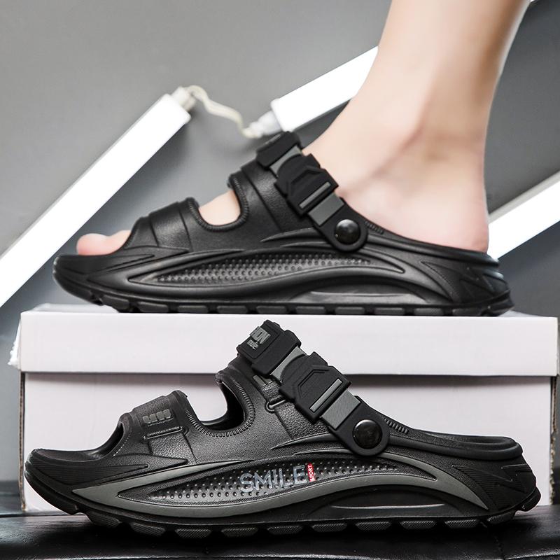 Summer Men's Sandals Outdoor Wear Dual-purpose Slippers Soft Sole EVA Anti Slip Beach Sandals