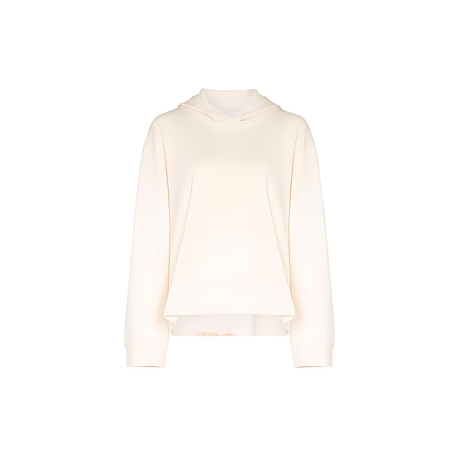 

Y-3 FW21 Large Logo Spliced Long Sleeve Hoodie Women hoodies White GT5314 S