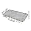Japanese Barbecue Net Grill Mesh Rack Frying Kitchenware Non Slip Rectangle for Restaurant