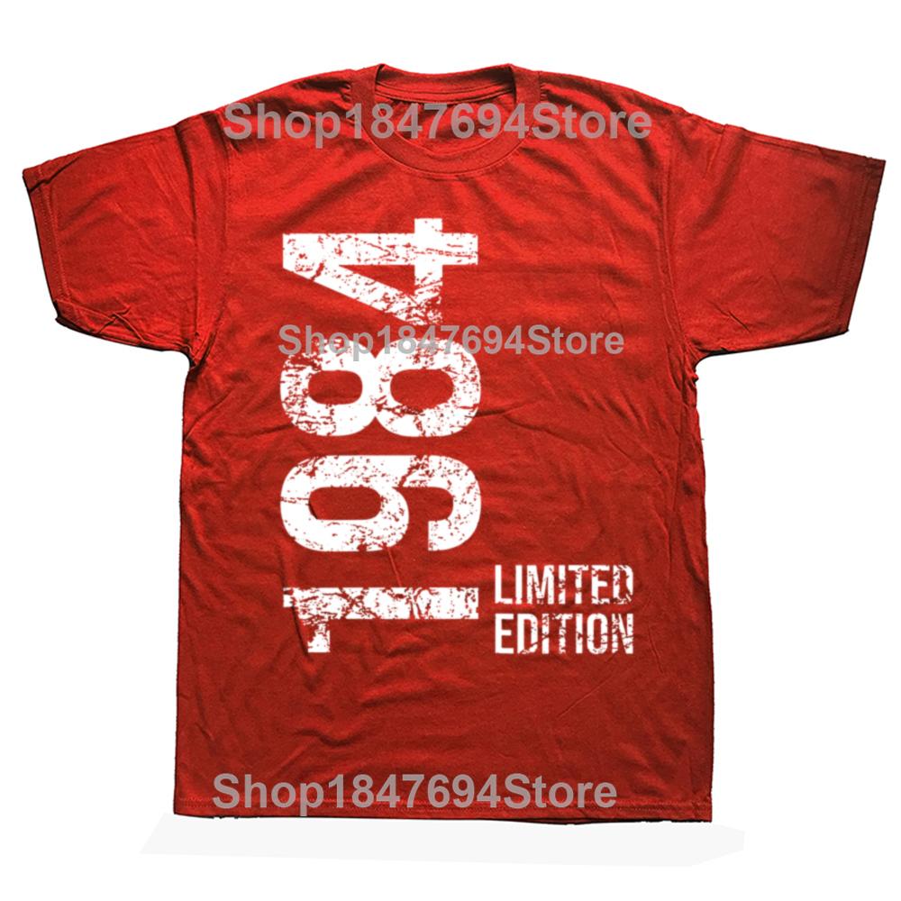 Funny 1984 Limited Edition 42 Years Old 100 Cotton Tshirt Men Womens Fashion Casual Tshirt Loose Oversized Streetwear T Shirt